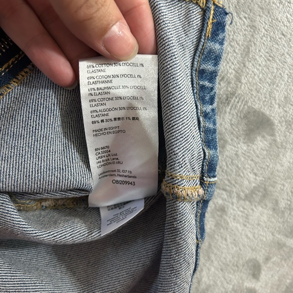 Free people midnight magic denim mini skirt NWT - Picture 10 of 11